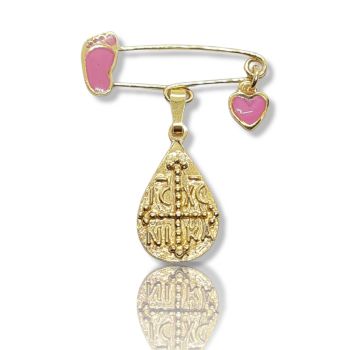 Παιδικό φυλαχτό απο ασήμι 925° επιχρυσωμένο (code L002380)