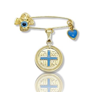 Παιδικό φυλαχτό απο ασήμι 925° επιχρυσωμένο (code L002413)