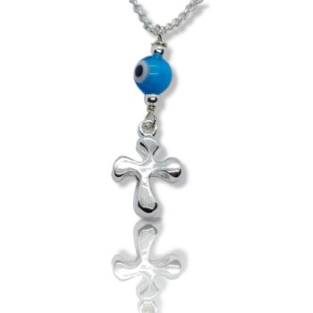 Φυλαχτό αυτοκινήτου σταυρός απο ασήμι 925° (code L002419)