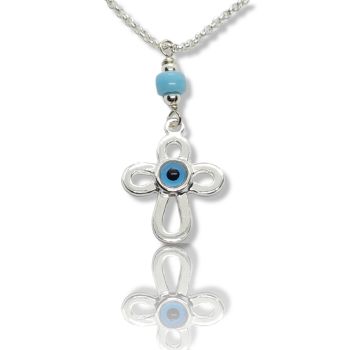 Φυλαχτό αυτοκινήτου σταυρός απο ασήμι 925° (code L002420)