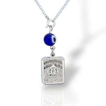 Φυλαχτό Αγ. Νικόλαος απο ασήμι 925° (code TX008247)