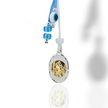Silver 925° car charm with Saint Christopher (code L008310)