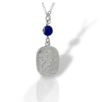 Φυλαχτό αυτοκινήτου Αγ. Χριστόφορος απο ασήμι 925° (code TX002576)