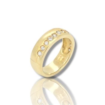 Anello in oro Giallo k14 (code M2893)