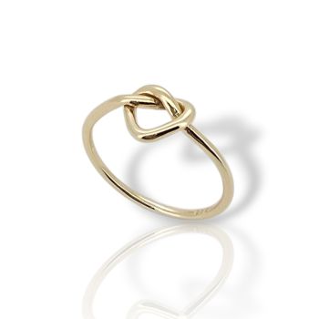 Δαχτυλίδι καρδούλα απο  χρυσό κ14 (code P1763)