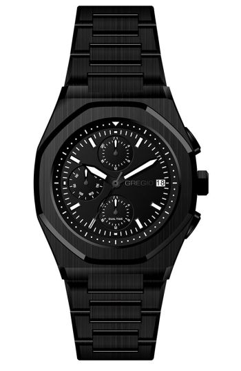 Gregio Μαύρο Ατσάλι με Μαύρο Καντράν GM101050