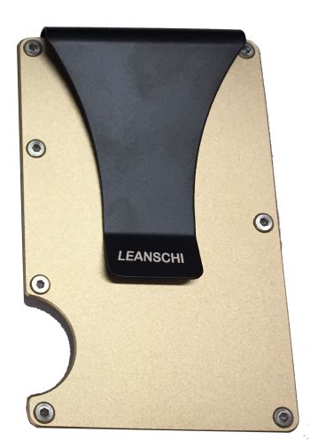  LEANSCHI ALL Black TECH-WALLET in Aluminium