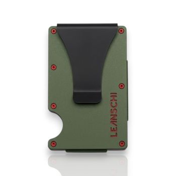 LEANSCHI Tech-Wallet – Μεταλλικό Πορτοφόλι & Θήκη Καρτών με Κλιπ Χαρτονομισμάτων & Προστασία RFID