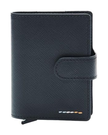  LEANSCHI RFID-safe Tech-Wallet in BLACK leather