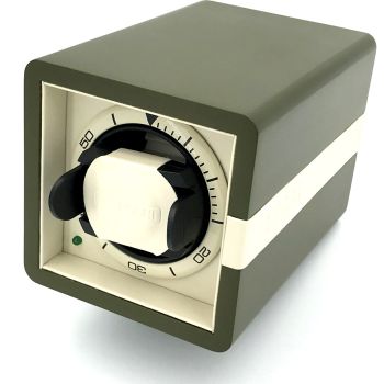 Single watchwinder | KHAKI-GREEN MATT & CREAM