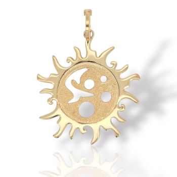 Ciondolo in oro giallo k14  (code M2768)