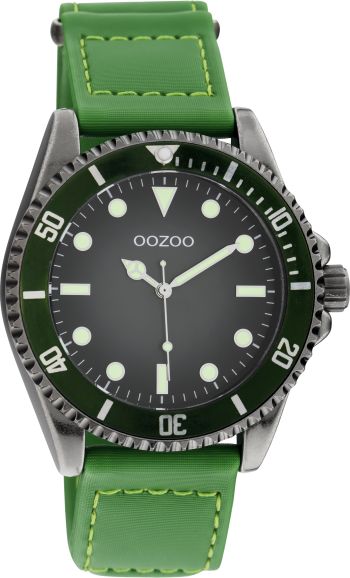 Oozoo Timepieces con cinturino in pelle verde C11010