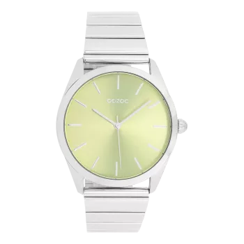 Silver coloured OOZOO watch with stainless steel bracelet - C11505