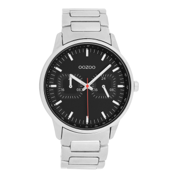 Silver coloured OOZOO watch with stainless steel bracelet - C11622