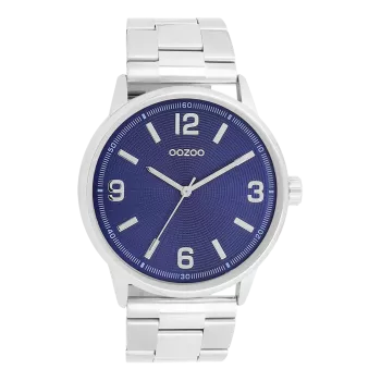 Silver coloured OOZOO watch with stainless steel bracelet - C11503