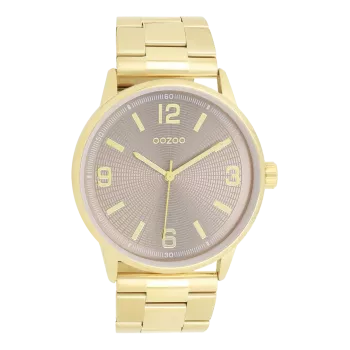 Gold coloured OOZOO watch with stainless steel bracelet - C11504