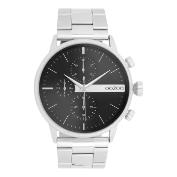 Silver OOZOO watch with stainless steel bracelet - C11511