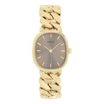 Gold coloured OOZOO watch with stainless steel bracelet 
