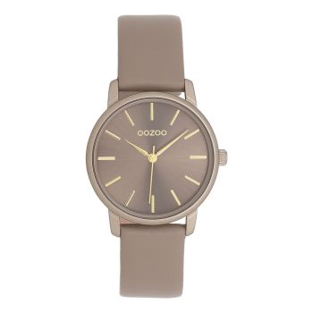 Gold coloured OOZOO with taupe leather strap