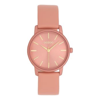 Gold coloured OOZOO with peach pink leather strap