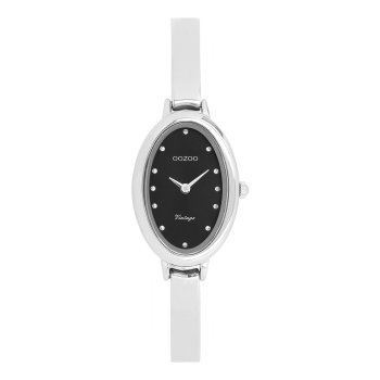 Silver coloured OOZOO watch with stainless steel bracelet