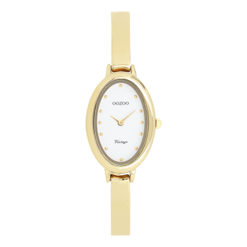 Gold coloured OOZOO watch with stainless steel bracelet