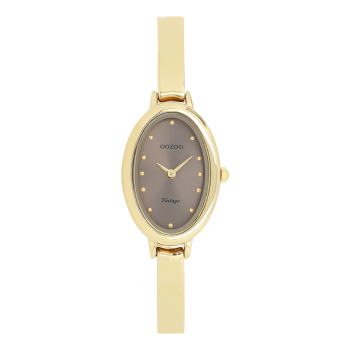 Gold coloured OOZOO watch with stainless steel bracelet