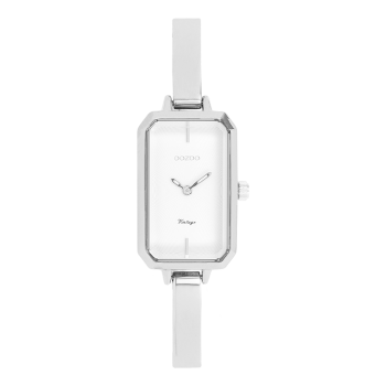 Silver coloured OOZOO watch with stainless steel bracelet