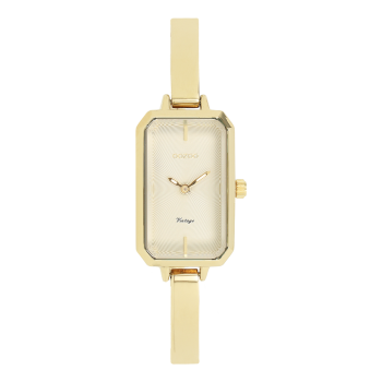 Gold coloured OOZOO watch with stainless steel bracelet