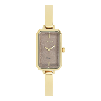 Gold coloured OOZOO watch with stainless steel bracelet