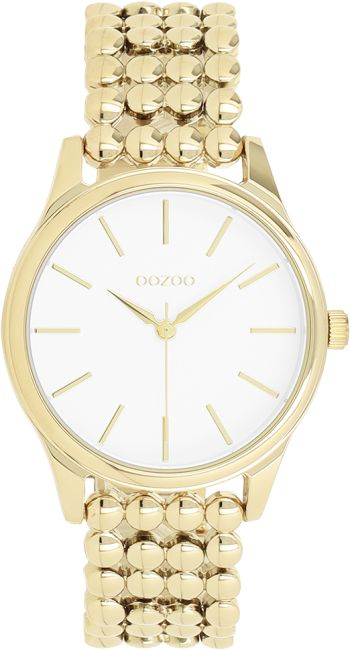 Gold coloured OOZOO watch with dot link bracelet - C11671