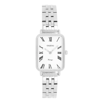 Silver coloured OOZOO watch with stainless steel bracelet - C20410