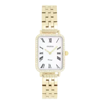 Gold coloured OOZOO watch with stainless steel bracelet - C20414