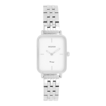 Silver coloured OOZOO watch with stainless steel bracelet - C20416