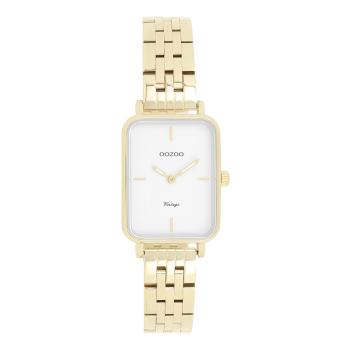 Gold coloured OOZOO watch with stainless steel bracelet - C20418