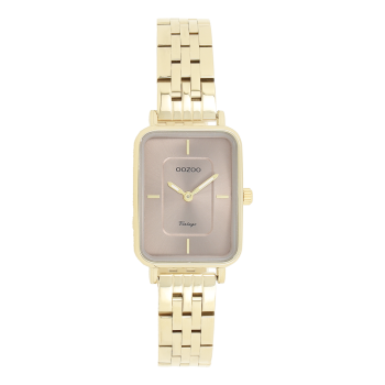 Gold coloured OOZOO watch with stainless steel bracelet - C20419