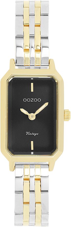Gold coloured OOZOO watch with silver coloured/gold stainless steel bracelet - C20455