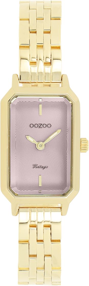 Gold coloured OOZOO watch with stainless steel bracelet - C20458