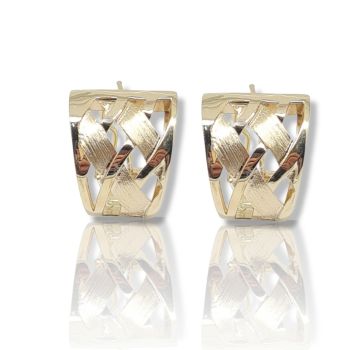 Golden earrings 14k (code S207091)