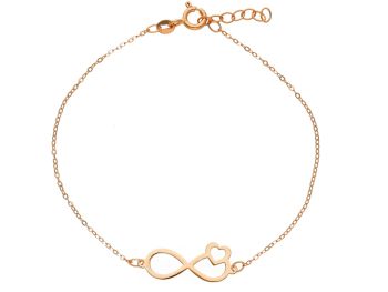 Bracciale in oro rosa k9 Infinito (code S249356)