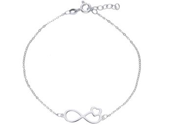 Bracciale in oro bianco k9 Infinito (code S249362)
