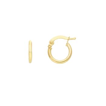 Σκουλαρίκια κρίκοι απο χρυσό κ14  Ø 7.5mm (code S160631)