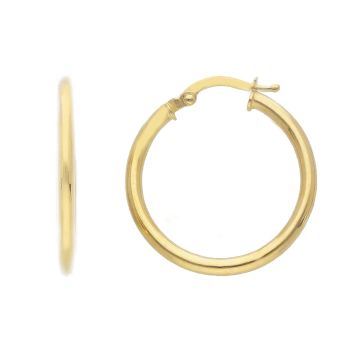 Golden hoop earrings 14k (code S169081)