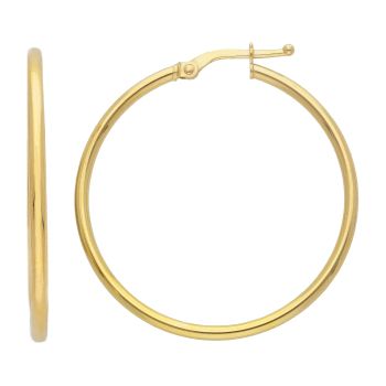 Golden hoop earrings 14k (code S177791)