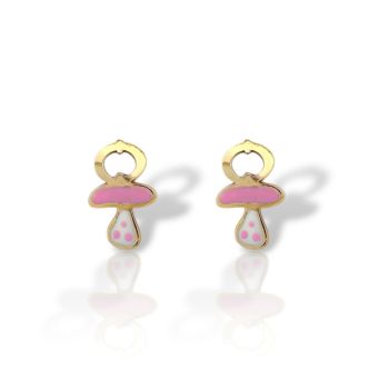 Σκουλαρίκια πιπίλα απο χρυσό κ9 (code AG2806)