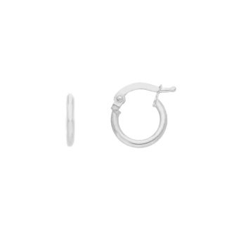 Σκουλαρίκια  κρίκοι απο λευκόχρυσο κ14  Ø 7.5mm (code S219062)