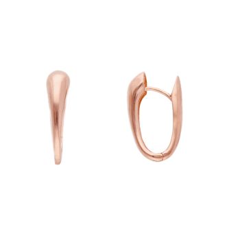 Σκουλαρίκια απο ροζ χρυσό κ14 (code S225677)