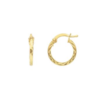 Yellow gold hoop earrings 14k (code S228258   )
