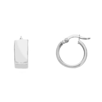Λευκόχρυσα σκουλαρίκια κρίκοι κ14 (code S230476)
