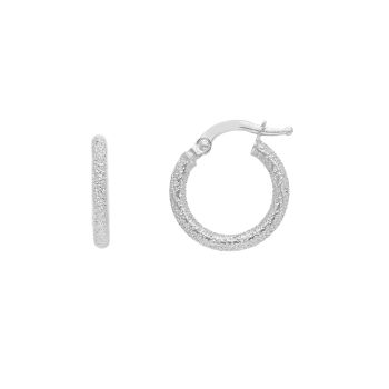 Orecchini Cerchio in oro bianco k14  (code S239069)